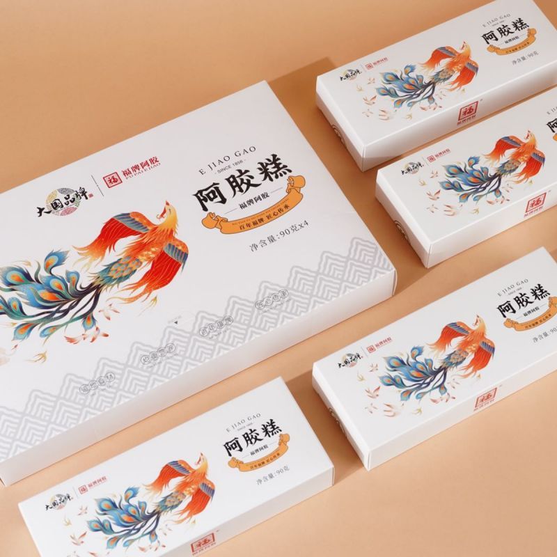 福牌阿胶即食手工阿胶糕360g山东特产正品阿胶礼盒纯滋补固元糕