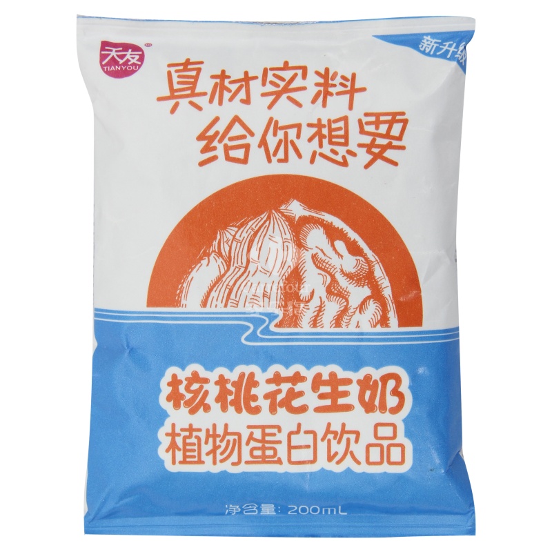 天友核桃花生奶200mL