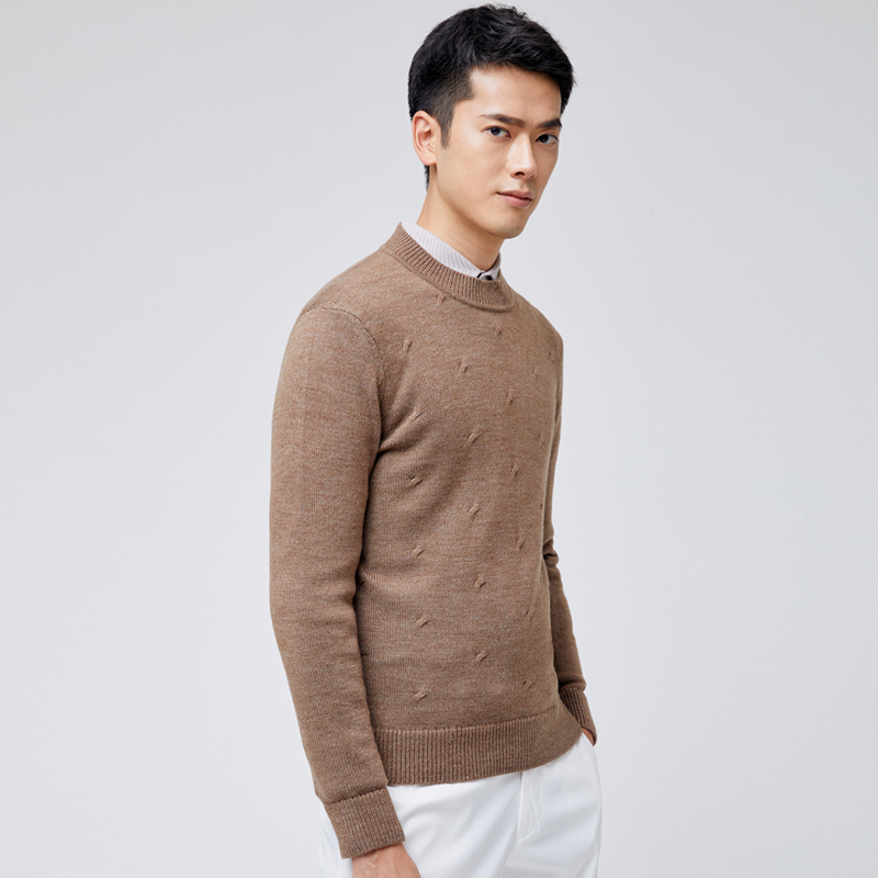 七匹狼男士长袖毛衫时尚百搭套头潮流百搭中青年秋季新款男装