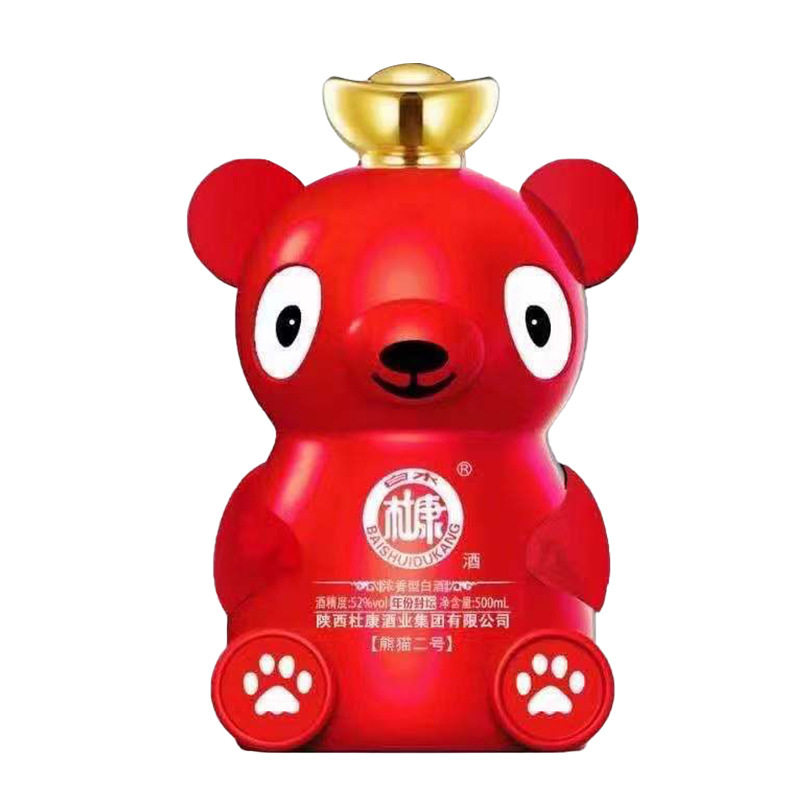 杜康白水年份封坛熊猫二号52度浓香型白酒500ml单瓶