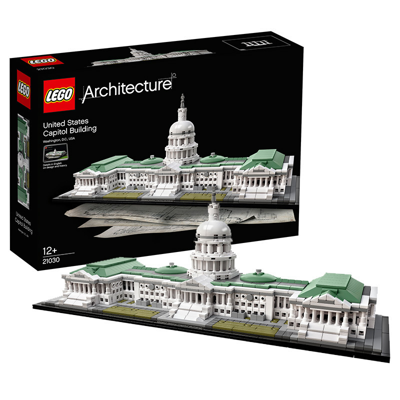 LEGO 乐高 Architecture建筑系列 美国国会大厦 21030 10岁以上 塑料玩具 200块以上