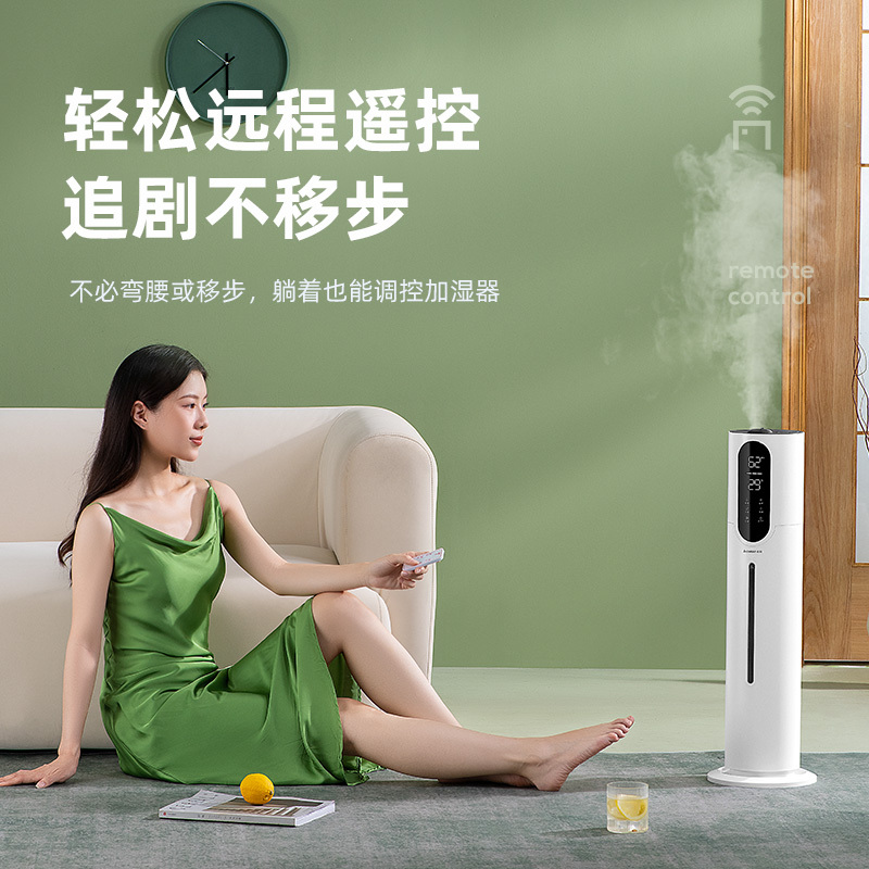 志高(CHIGO)加湿器加湿器家用轻音喷雾机大雾量香薰净化空气卧室内孕妇婴儿S601白色遥控净化