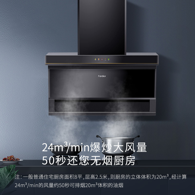 Fardior/法迪欧天际系列顶侧双吸7型吸油烟机 24m³爆炒大吸力 CXW-290-J9020R