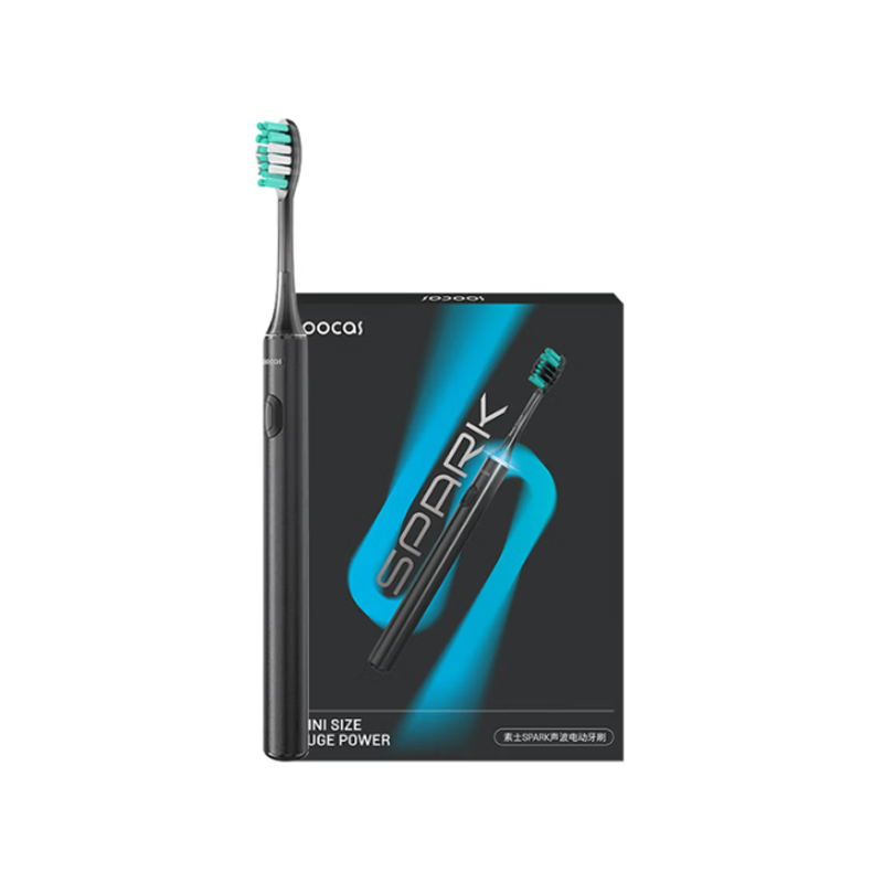 素士(SOOCAS)电动牙刷MT1 黑色 小米生态链精选 成人护牙齿净白软毛刷美白声波震动情侣免打孔送女友生日礼物礼盒装