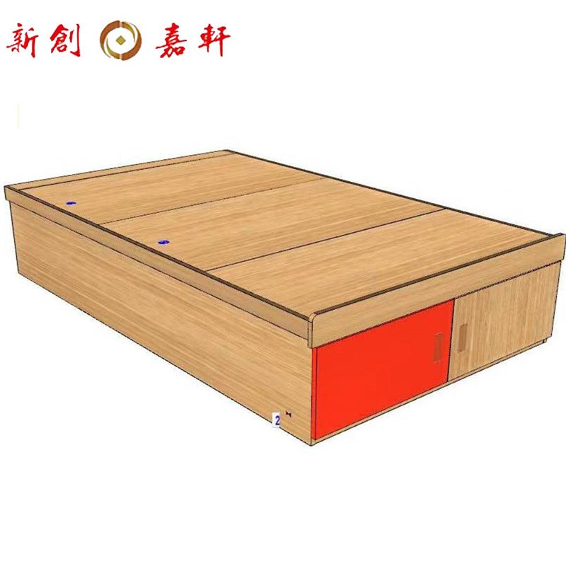 新创嘉轩 单人床不含床头灯 200*120cm 一张