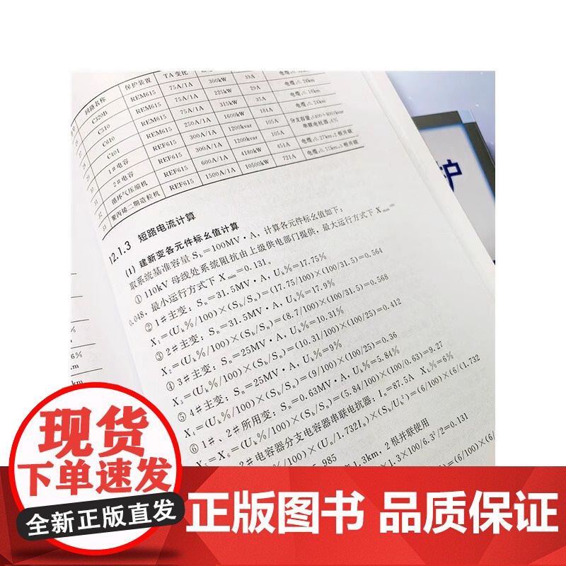 电力系统继电保护 原理算例实例 继电保护整定计算工作流程方法教程书 高压馈线变压器电动机低压回路计算实例高清大图