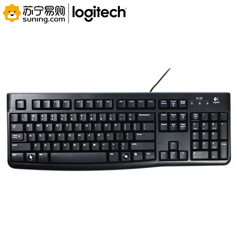 罗技(Logitech) 有线USB键盘 K120一个装