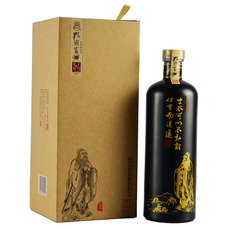 孔府家酒 弘毅8酒 52度 500ml*4 整箱装 浓香型 白酒
