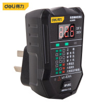 得力(deli) DL33301数显插座检测仪AC175~250V带LED显示屏 2个/组 单位:组