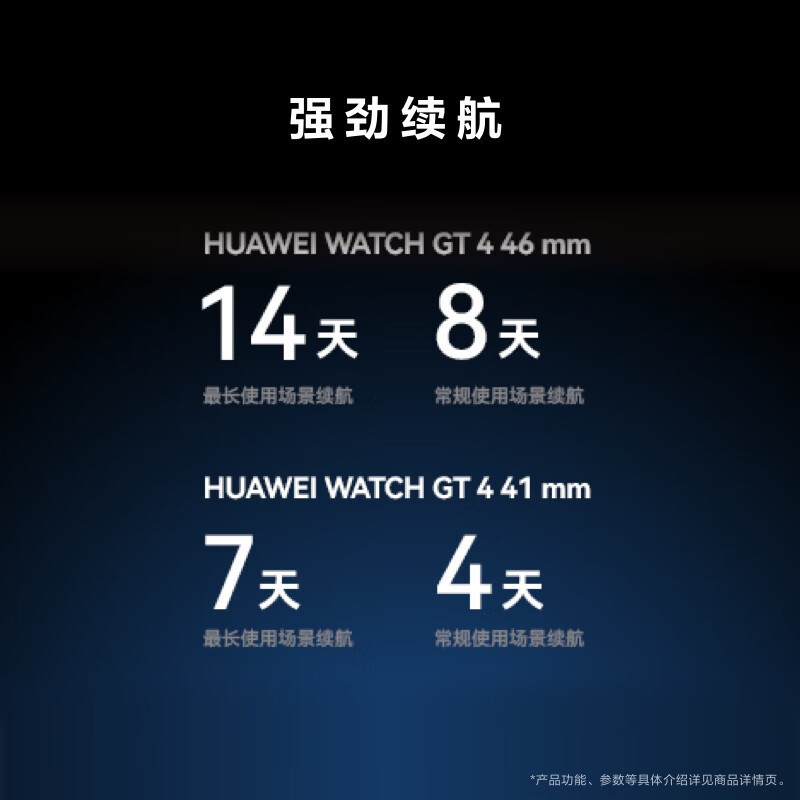 华为/HUAWEI WATCH GT 4 41mm 草木绿 绿色氟橡胶表带 智能手表 运动手表