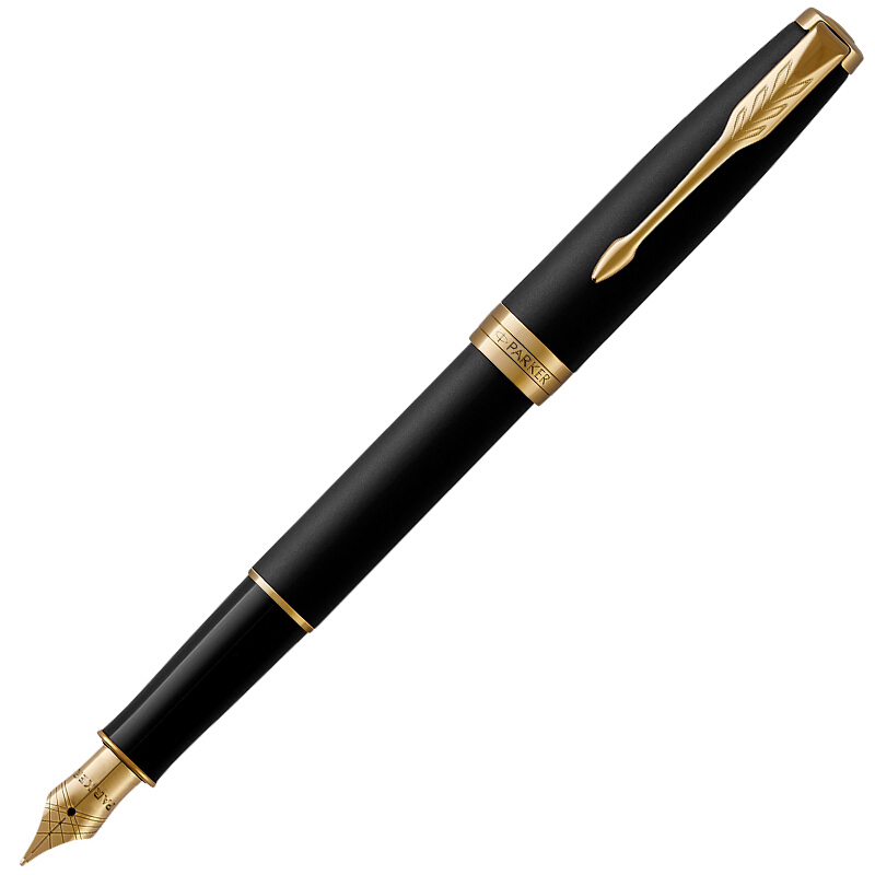 派克(PARKER) 2015卓尔磨砂黑杆金夹 墨水笔 钢笔(Z)