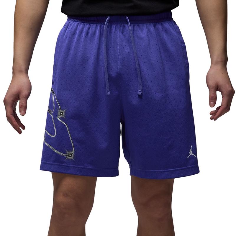 Jordan男子运动速干透气篮球训练束腰短裤紫色彗星男女健身户外工装侧兜高清大图