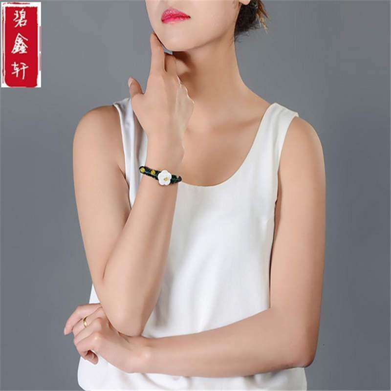 贝壳花手工编织手链 女 民族风时尚饰品 送友礼物送女朋友七夕情人节礼物