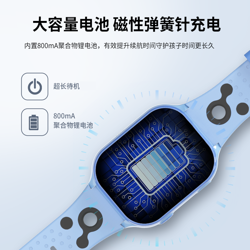 创维Skyworth智能儿童电话手表4G全网通视频通话插卡大屏语音微聊定位拍照防水支付 粉色高清大图