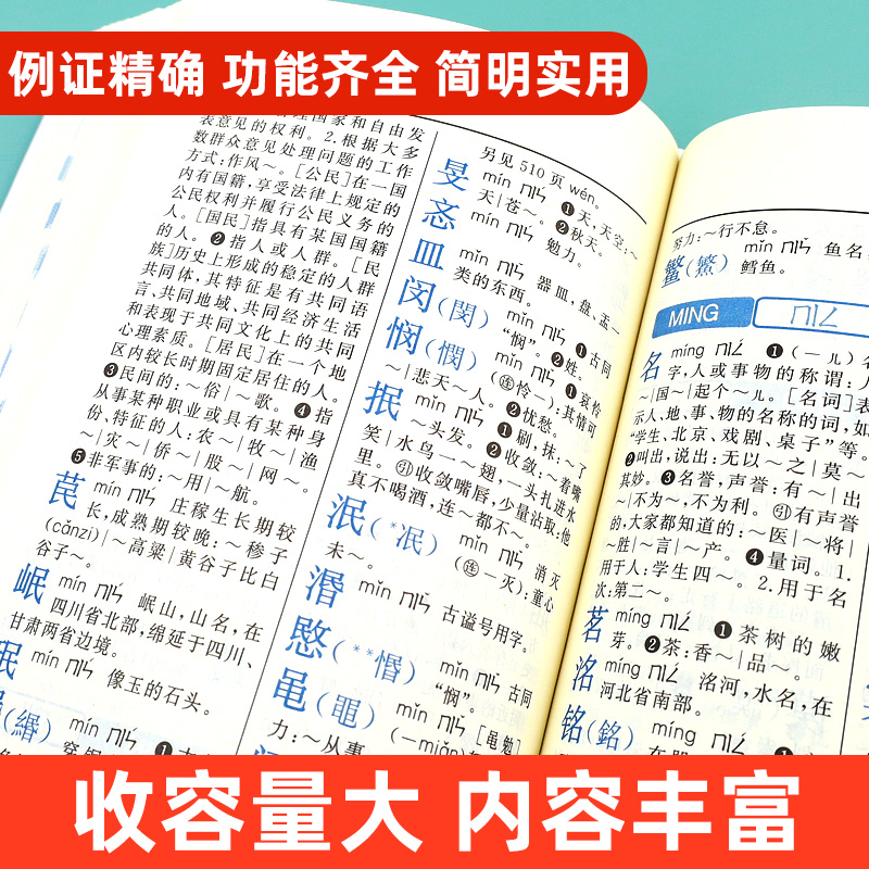 小学生多功能词语词典 小学通用 [正版]字典2022小学生第十二版12版双色本 商务印书馆 字典繁体字多功能成语字典新编高清大图