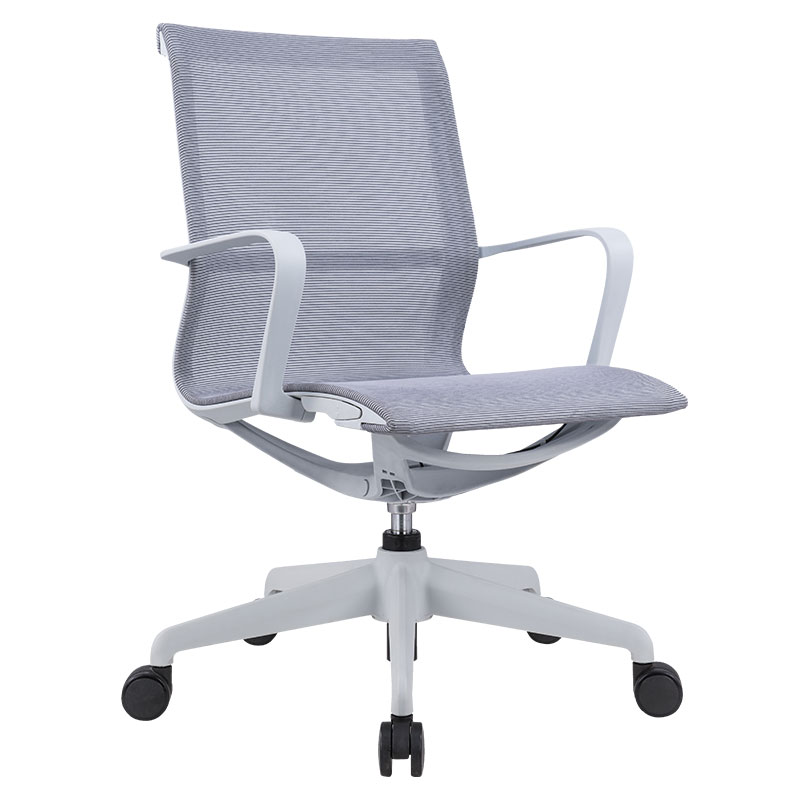 臻远 ZY-7462办公椅职员椅会议椅电脑椅中背网椅转椅 灰色