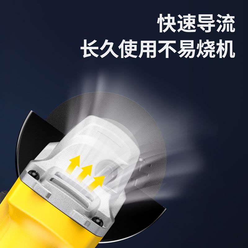 得力(deli)760W 角磨机 多功能切割机侧置开关抛光机 DL6371图片