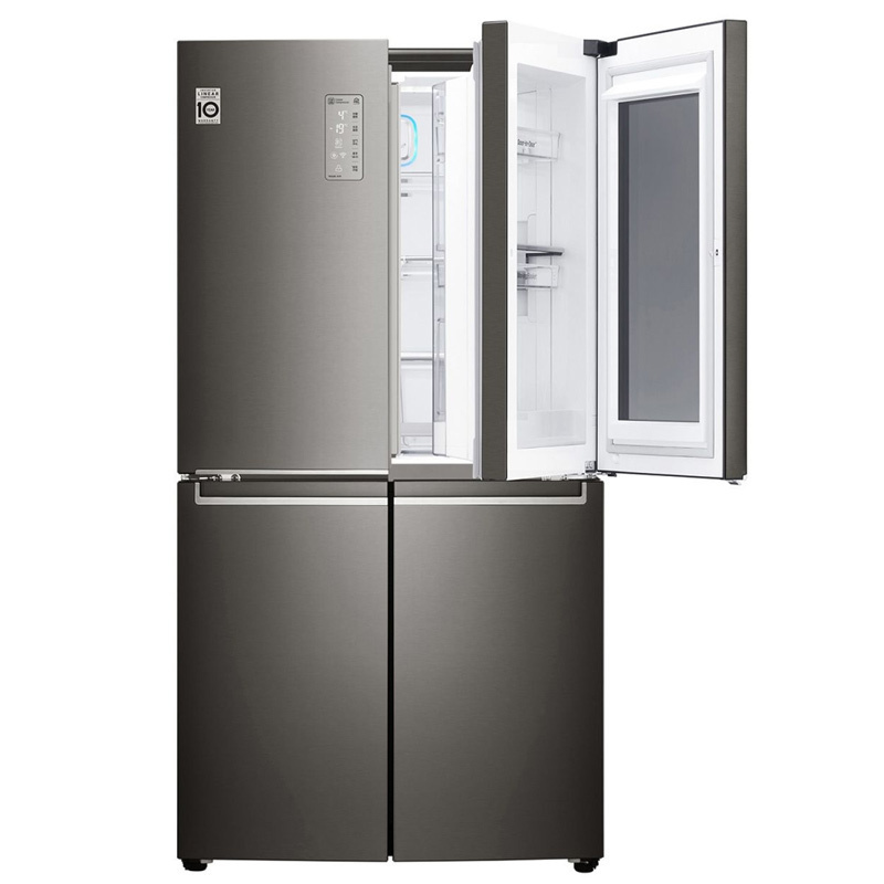 LG F678SB75B 671升原装进口对开门冰箱变频透视门中门 家用风冷无霜 智能电脑控温养鲜 钻石黑