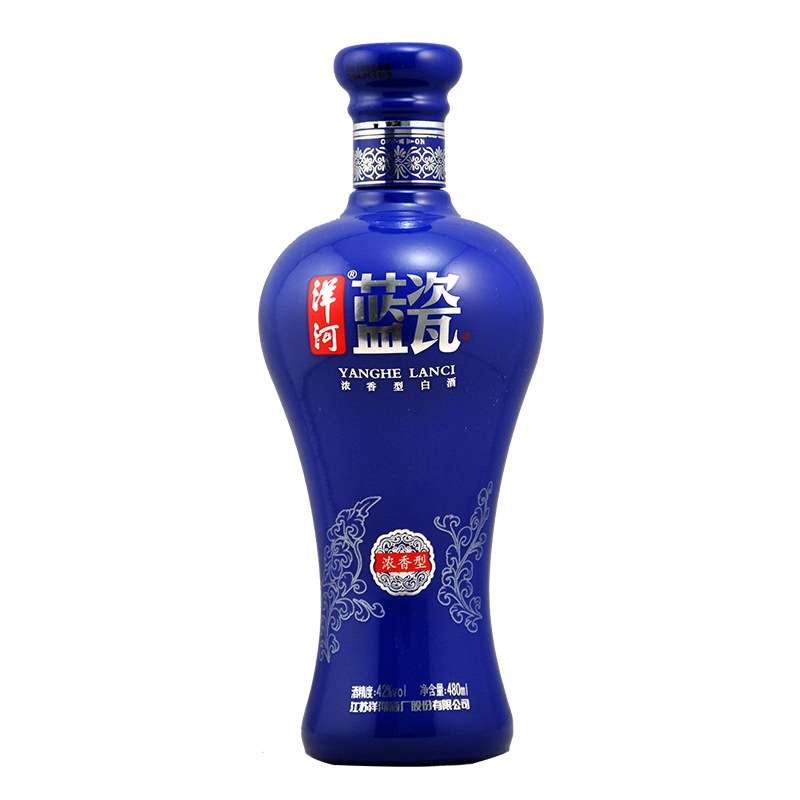 洋河(YangHe)蓝瓷 42度480ml单瓶装浓香型白酒(新老包装随机发货)高清大图