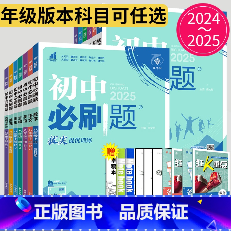 政治 人教版 八年级下 [正版]2024初中必刷题七八九年级上册下册数学物理化学英语语文生物政治历史七上八上九下苏科版S