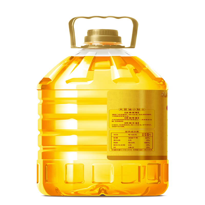 中粮福临门福至心礼非转基因一级大豆油(5L)高清大图