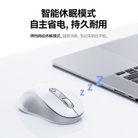 倍思无线蓝牙鼠标人体工学鼠标适用苹果Mac华为Matebook笔记本电脑平板台式机办公静音鼠标B02032皓月白