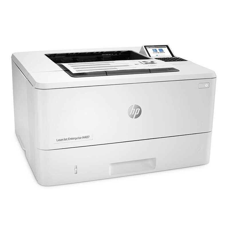 惠普(HP) M407DN 黑白激光打印机 自动双面网络打印 商务办公 标配