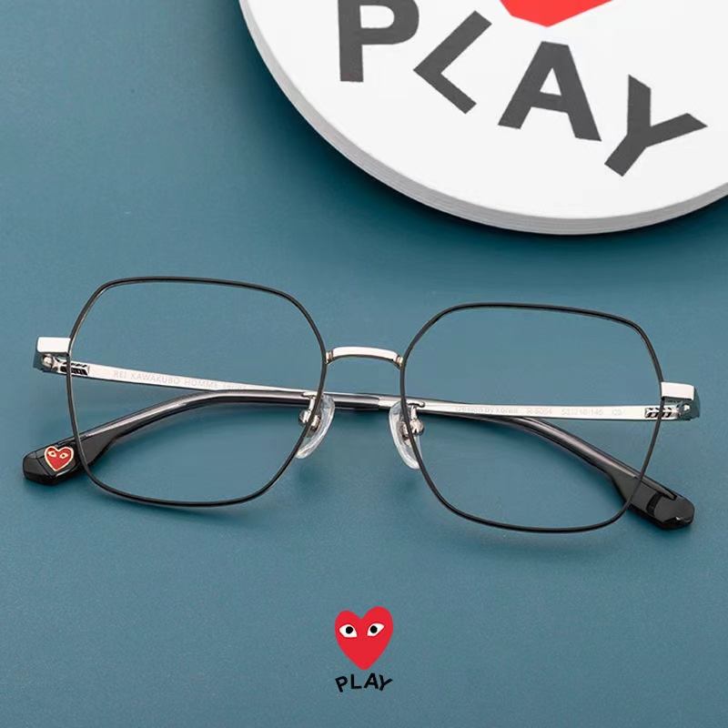 川久保玲大框多边形韩版眼镜框男金属框近视眼睛框镜架女近视镜镜框