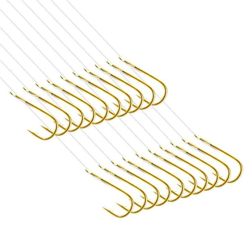 成品子线双钩赤袖金袖有倒刺绑好台钓鱼钩全套进口鲫鱼钩渔具用品莎丞