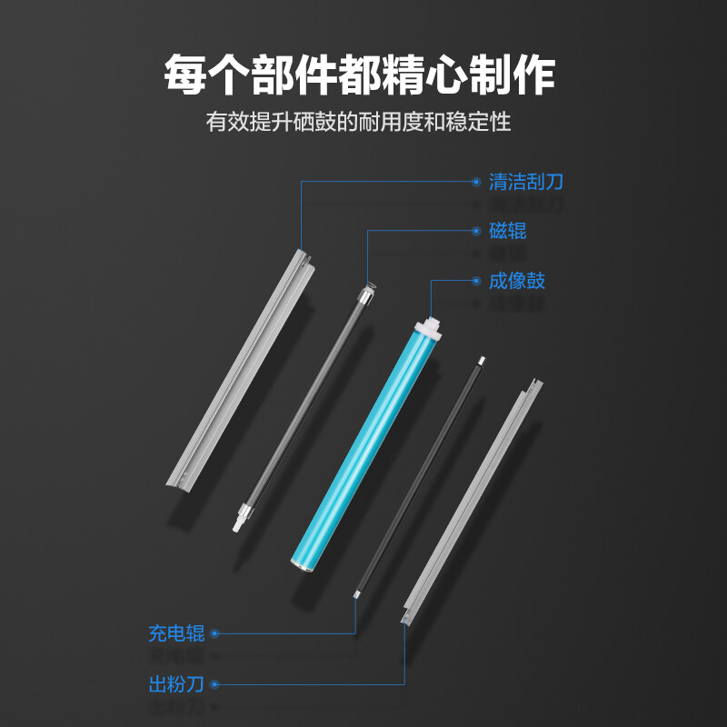 彩格CHGC高容量硒鼓兼容HP激光打印机黑白打印清晰持久耐用环保节能设计高清大图