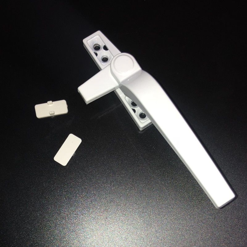 黑色 左执手 50型铝合金窗户执手七字执手平开窗户把手外推窗户执手