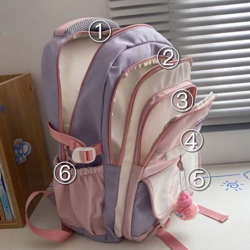 书包女ins森系初高中学生小学四五六年级小众冷大容量耐脏图片
