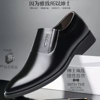 【断码特价清仓】亏本甩卖男鞋捡漏处理皮鞋男豆豆鞋系套脚休闲鞋 9609黑色 【限量抢】 38