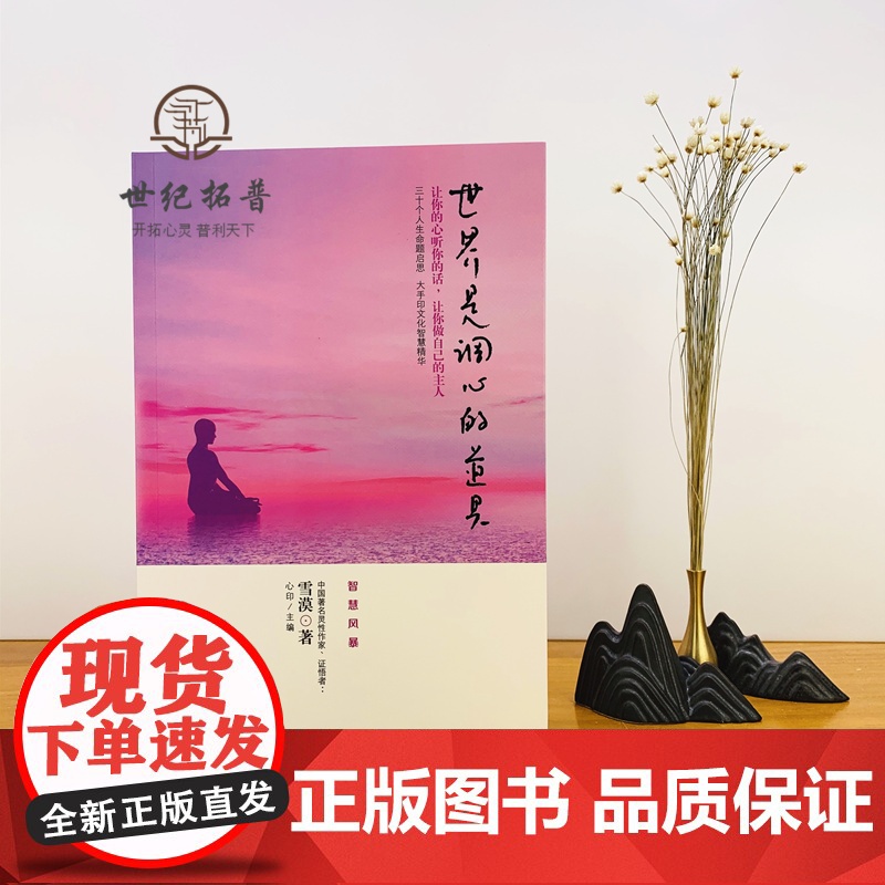 正版 世界是调心的道具 让你的心听你的话 让你做自己的主人 雪漠/著 智慧风暴 中央编译出版社高清大图