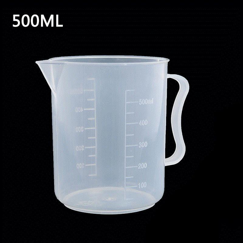 500ml塑料量杯浇水壶带刻度塑料量杯透明浇花水壶水量筒