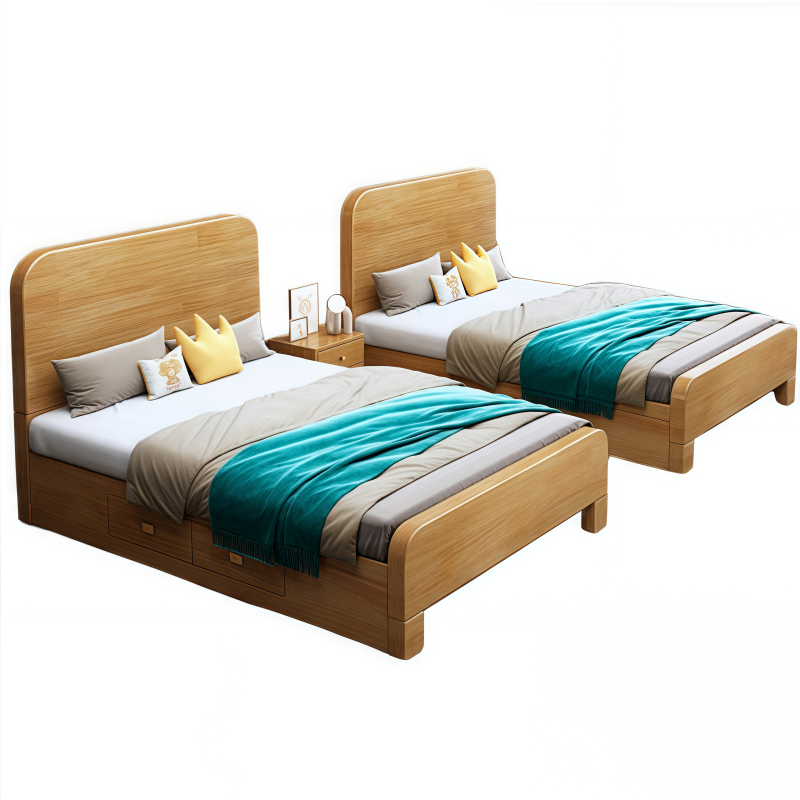 演发 木床 135*200cm 张高清大图