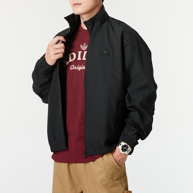 adidas阿迪达斯男女装新款梭织运动休闲宽松夹克外套JI6657 ZP高清大图