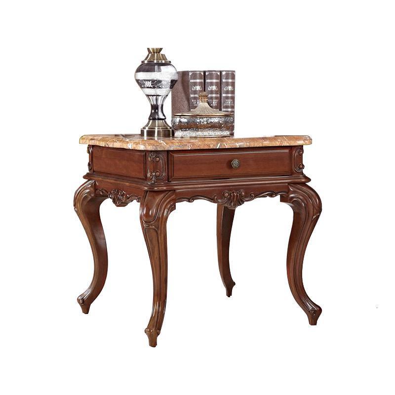 美式实木花沙发边几客厅创意小茶几欧式木质角几咖啡桌花_774高清大图