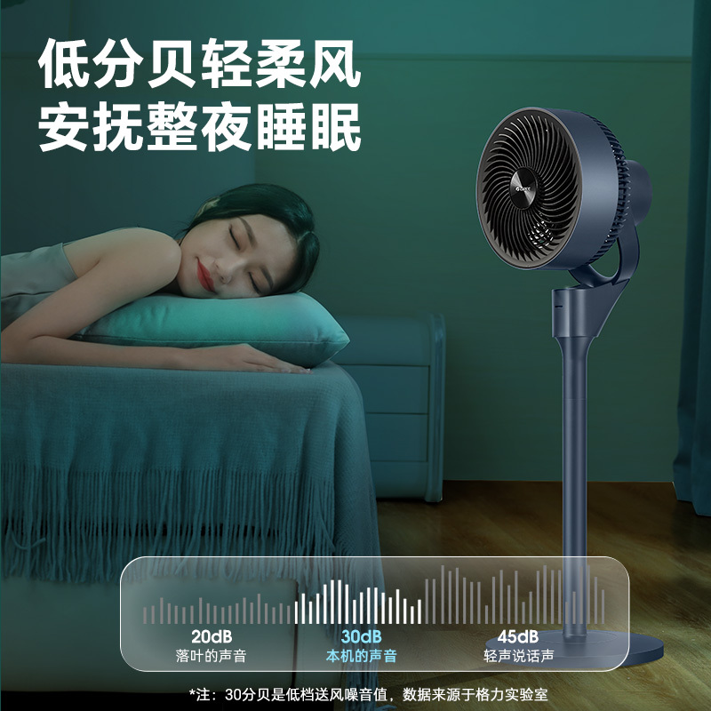 格力空气循环扇家用落地扇宿舍电风扇轻音低噪香薰扇强力大风量循环扇FXD-1905Bg3高清大图