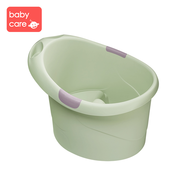 babycare宝宝洗澡桶 婴儿大号加厚保温浴盆可坐浴儿童泡澡沐浴桶 抹茶3805