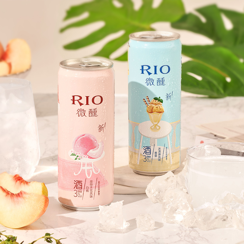 RIO锐澳微醺3度鸡尾酒洋酒小美好系列330ml混合6口味10罐装果酒高清大图
