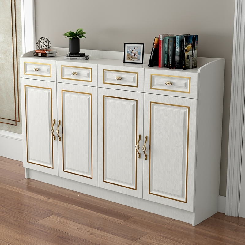 定制鞋柜进门口家用现代简约门厅柜木色北欧式玄关古达客厅阳台储物