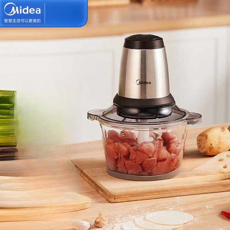 美的(Midea)BL30J01 家用多功能绞肉机幼儿辅食机蒜蓉机便携切碎机蒜泥神器