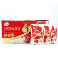 伊利红枣酸奶180g*12袋 红枣风味发酵乳袋装益生菌酸奶 整箱包邮