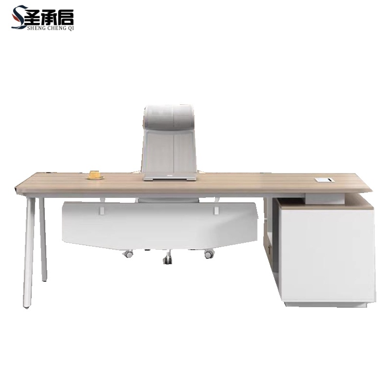 圣承启 办公桌 1.6米+椅张高清大图