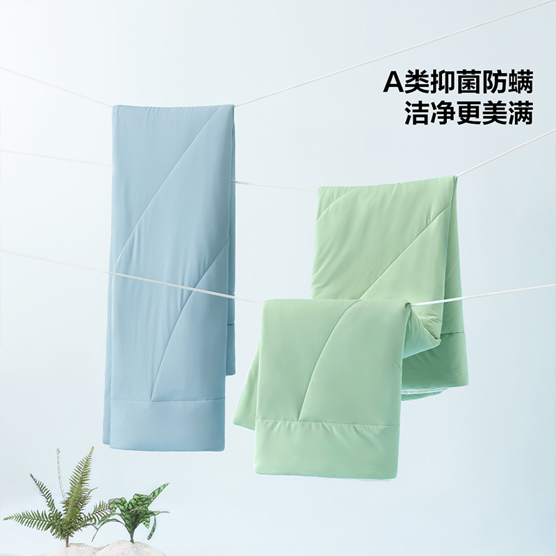 百丽丝家纺A类抗菌防螨凉感夏被学生宿舍单人空调被可水洗夏凉被