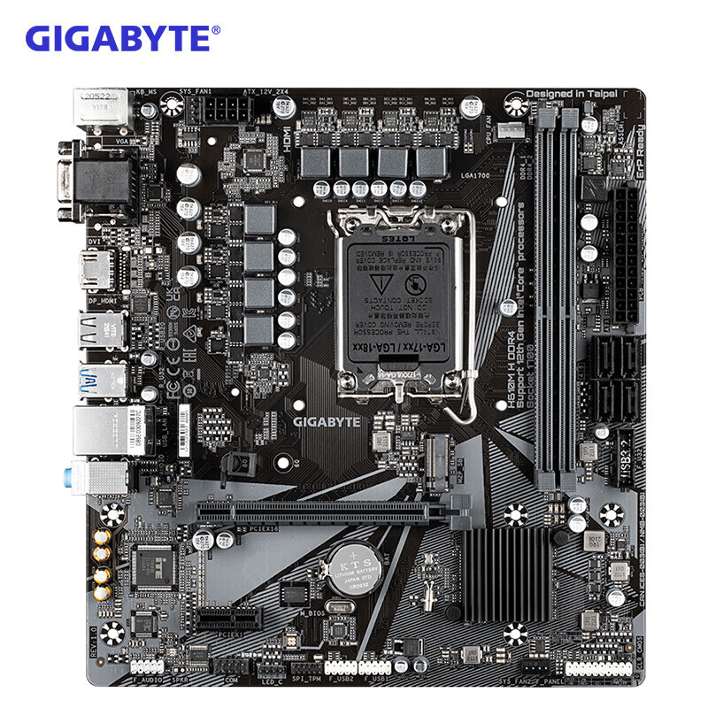 技嘉H610M H+i5 12490F盒装CPU主板套装台式电脑升级主板CPU套装