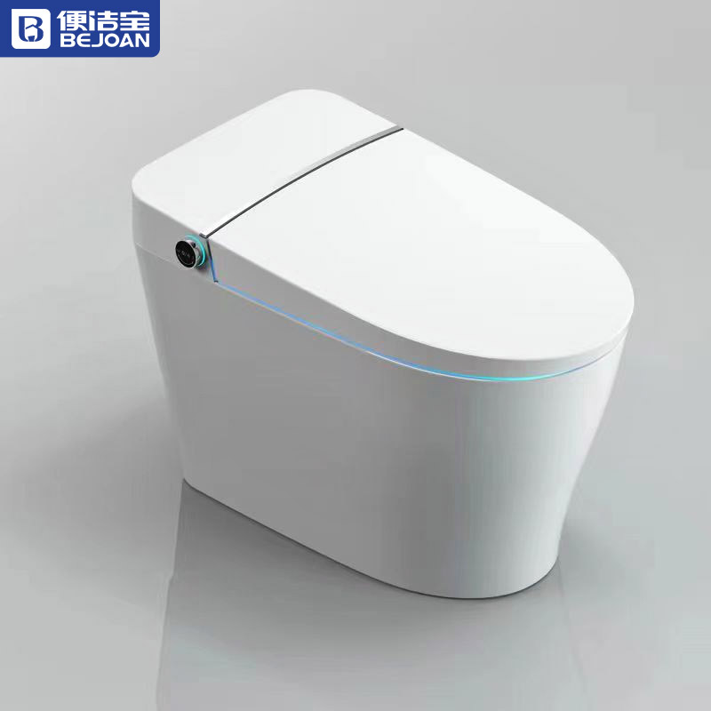 便洁宝(Bejoan)家用马桶自动无水压智能一体式白色坐便器座圈加热烘干P50A1 305坑距高清大图