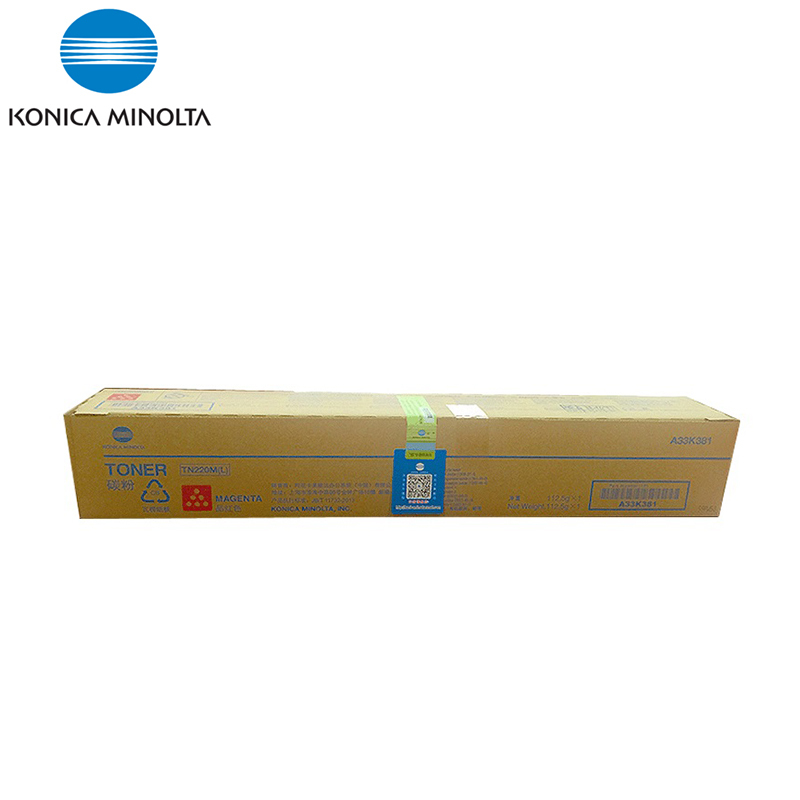 柯尼卡美能达(KONICA MINOLTA) TN220M-L 品红色低容装 墨粉/碳粉 适用机型 C221/7122