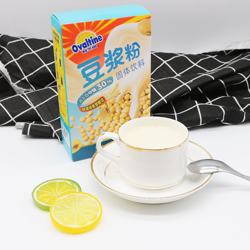 阿华田(Ovaltine)早餐速溶香浓 原味非转基因减糖配方豆浆粉180g(内含6小包)*2袋